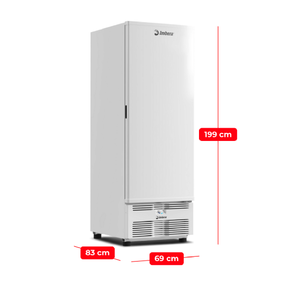 Freezer Vertical Tripla Ação 561 Litros Porta Sólida Branca EVZ21 110v Imbera