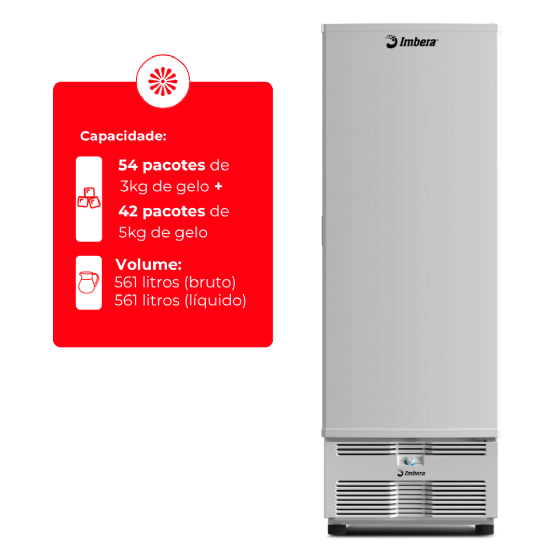 Freezer Vertical Tripla Ação 561 Litros Porta Sólida Branca EVZ21 110v Imbera