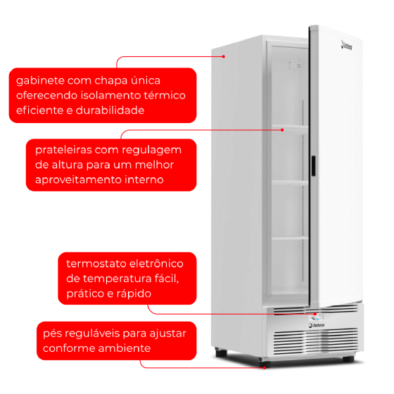 Freezer Vertical Tripla Ação 561 Litros Porta Sólida Branca EVZ21 110v Imbera