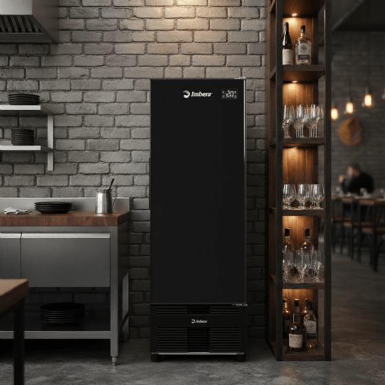 Cervejeira 569 Litros Porta Cega Preta CCV355 220V Imbera