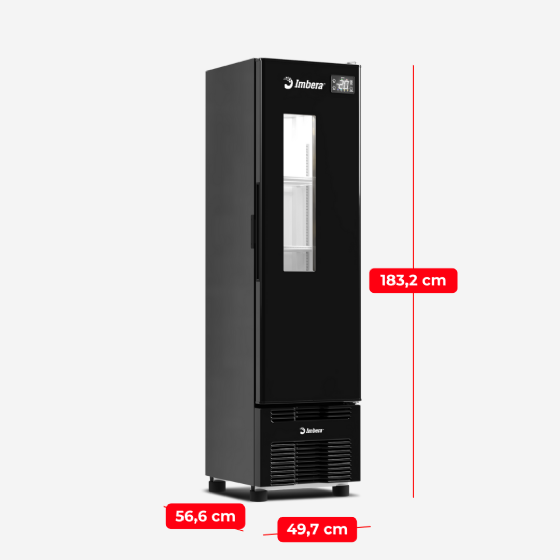 Cervejeira 244 Litros Porta Window Padrão Preta CCV144 220v Imbera