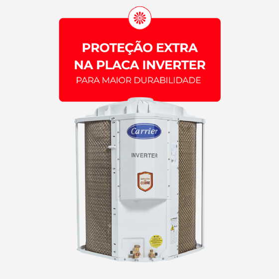 Ar-Condicionado Xpower Inverter Connect Teto 58.000 BTU Quente/Frio 220v Carrier 42ZQVE60C5