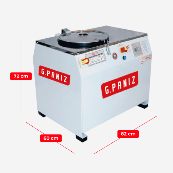 Amassadeira Rápida 25 kg AR 25 Trifásico 220v G Paniz