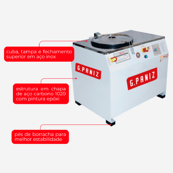 Amassadeira Rápida 25 kg AR 25 Trifásico 220v G Paniz