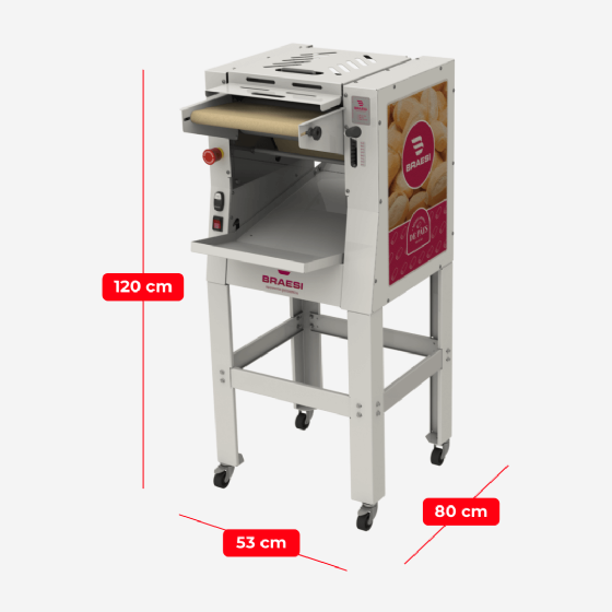 Modeladora de Pães 35 cm MB-35 G3 Bivolt Braesi