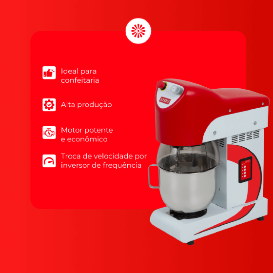 Batedeira Planetária 08 Litros BP 08 RP 220v G Paniz