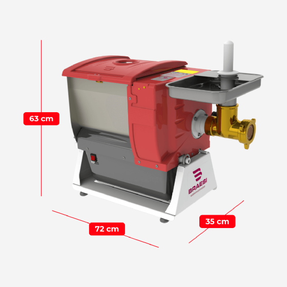 Amassadeira Semi Rápida Conjugada AELI-520 Bivolt Braesi