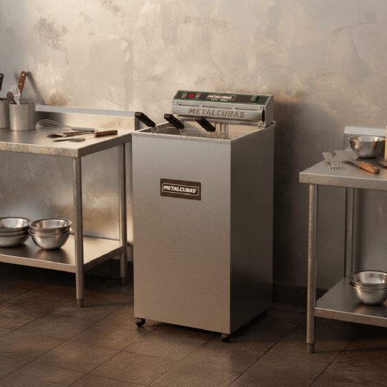 Fritadeira Elétrica Zona Fria 18 Litros 8000 W FOE 18 P 220v Metalcubas