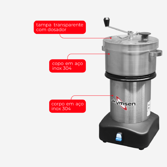 Cutter Processador De Alimentos 04 Litros CR-4 Inox 220v Skymsen