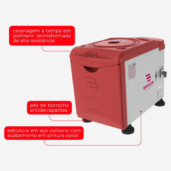 Amassadeira Rápida 5 kg AR 50 Bivolt Braesi