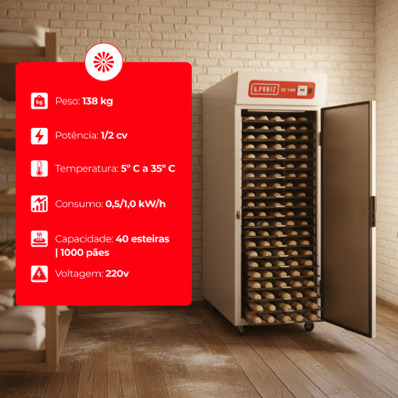 Câmara Climática CC 1000 G2 Interior Inox G Paniz