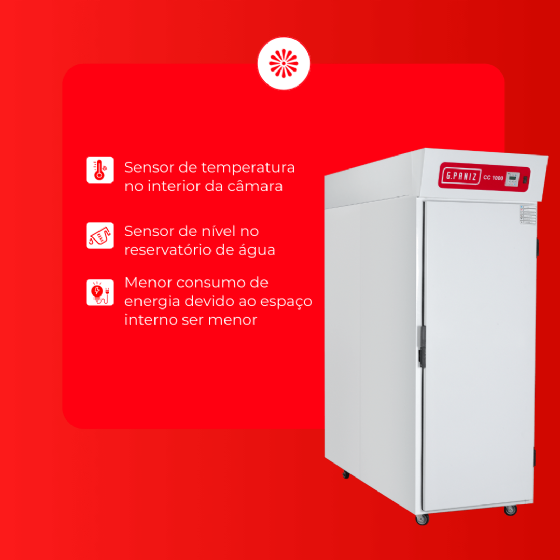 Câmara Climática CC 1000 G2 Interior Inox G Paniz