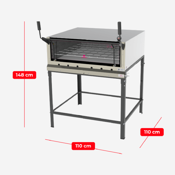 Forno Pedra Refratária à Gás PRP-900 S/KG Inox Progás