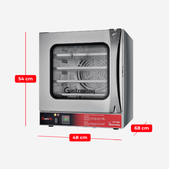 Forno Turbo Elétrico Convector Digital FC 35D Gastrochef 220v Gastromaq