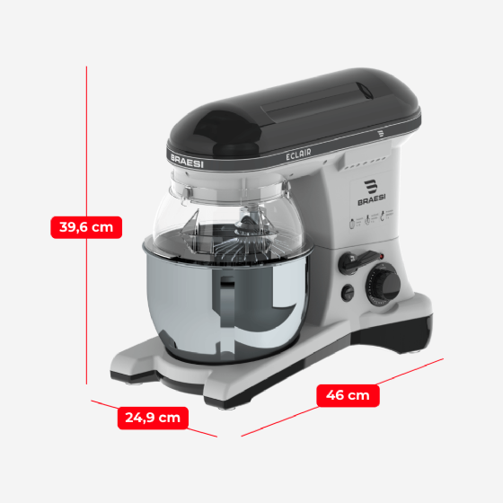 Batedeira Planetária Eclair BP-500 Preta Bivolt Braesi