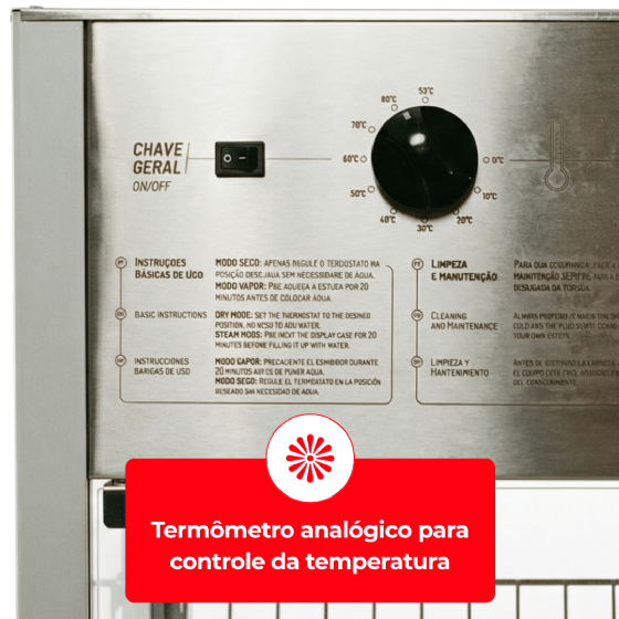 Estufa Vapor Reta Pass Through 489 12 Bandejas 220v Titã