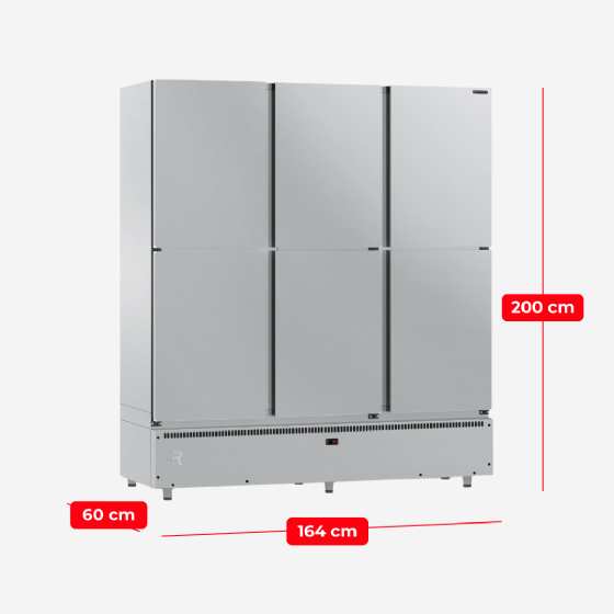 Refrigerador Comercial Mini Câmara 6 Portas Resfriados MC6P G2 220v Refrimate