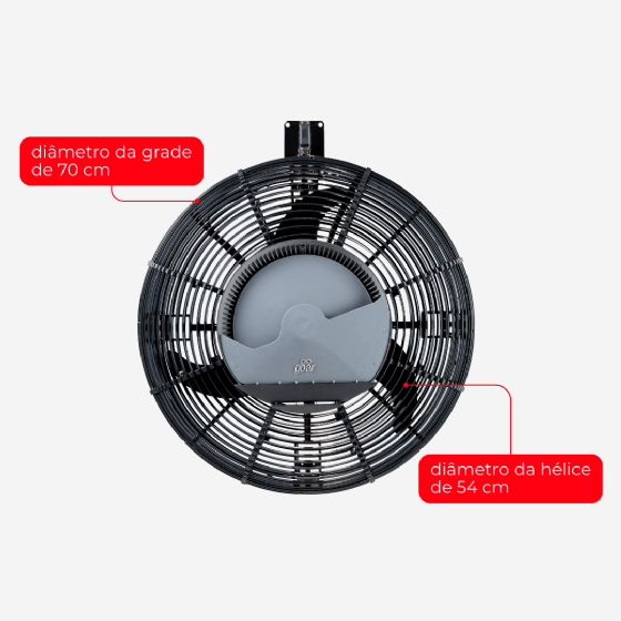 Climatizador Ventilador Preto Floripa 70 cm 220v Goar