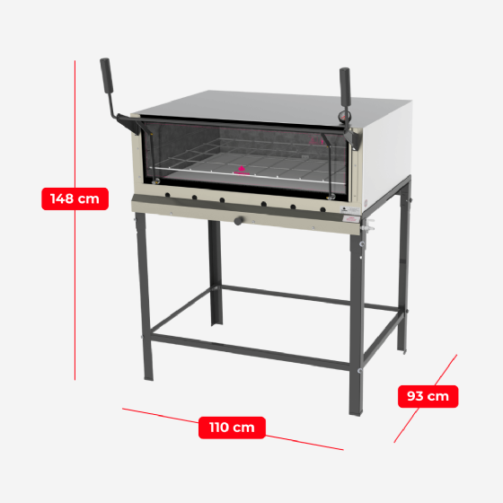 Forno Pedra Refratária à Gás PRP 1000 Inox Progás