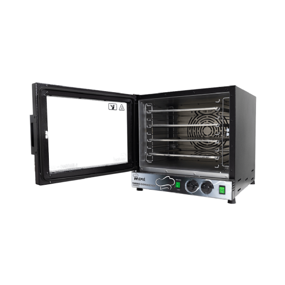 Forno Turbo Elétrico Convector Analógico LOGOS-35 Preto 220v Maná