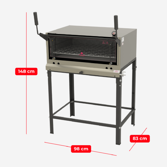 Forno Pedra Refratária à Gás PRP 860 S/KG Inox Progás