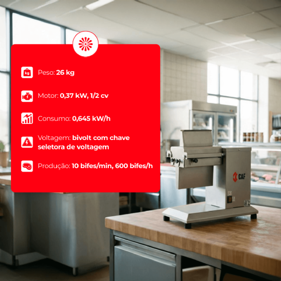 Amaciador De Carne AMB SM Inox Bivolt CAF