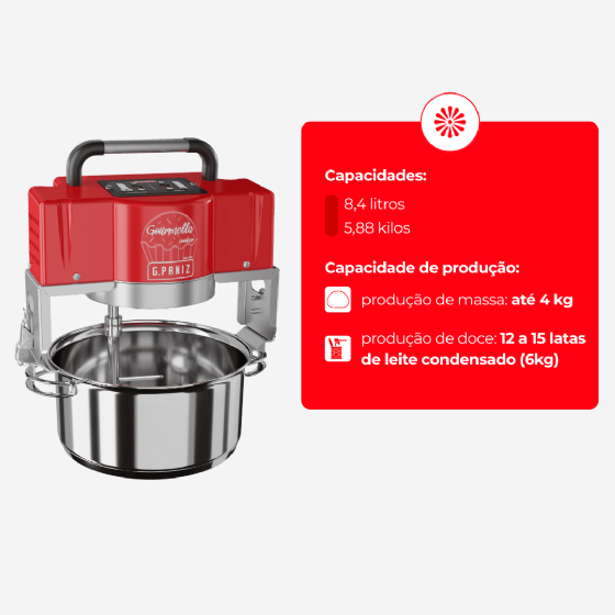 Misturador Industrial Gourmella Cooker CZ 10 F Panela em Inox Bivolt G Paniz