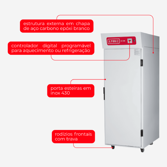 Câmara Climática CC 500 G2 Interior Aço Inox 220v G Paniz