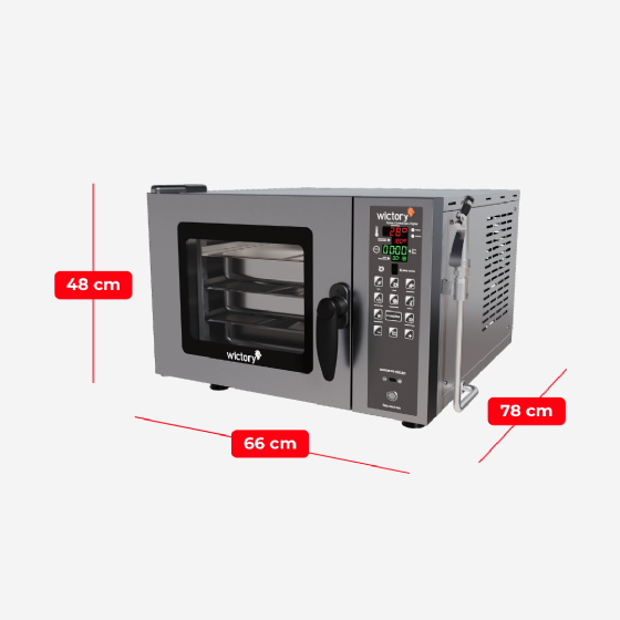 Forno Combinado Profissional com Cavalete WCAA-03NE 220v Wictory