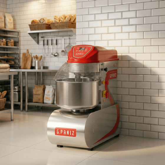 Amassadeira Espiral 2 Velocidades Inox AE 25 G2 Trifásico 220v G Paniz