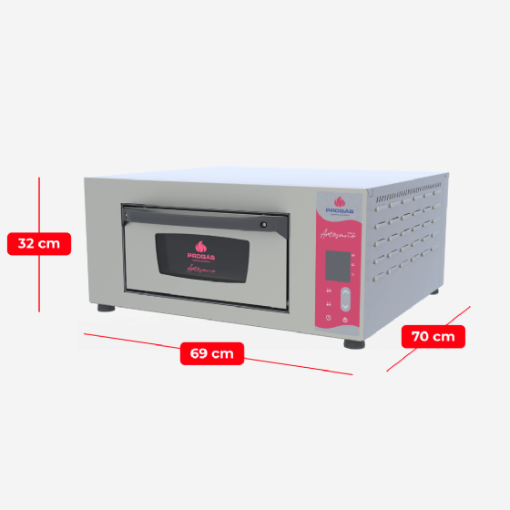 Forno Lastro Elétrico Digital Para Pizza e Pães PRART-40 220v Progás