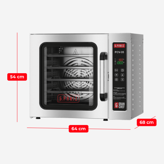 Forno Turbo de Convecção Com Vapor FCV 35 220v G Paniz