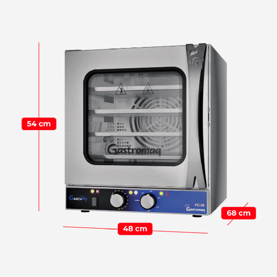 Forno Turbo Elétrico Convector Analógico FC 35  Gastrochef 220v Gastromaq