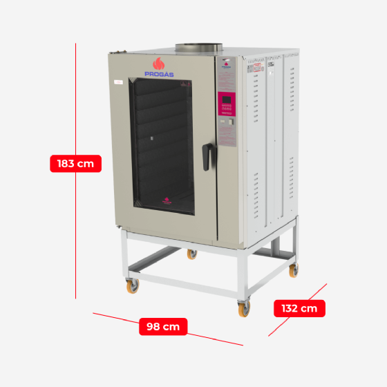 Forno Turbo 10 Esteiras Elétrico PRP 10000 E Style 220v Progás