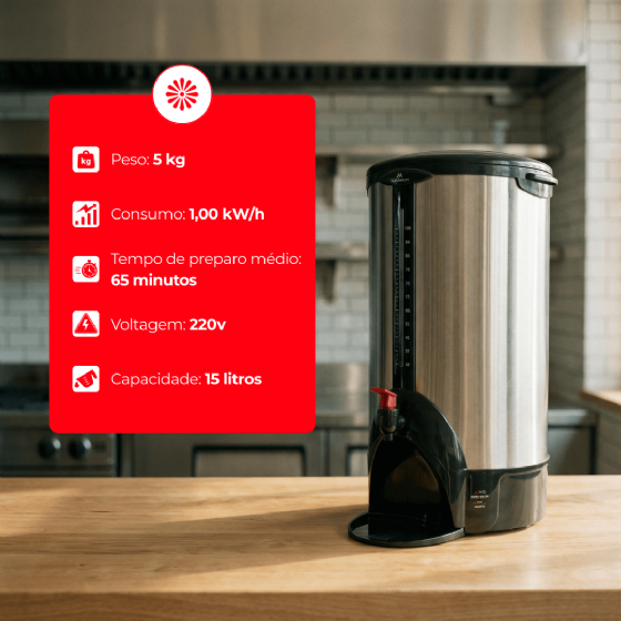 Cafeteira Elétrica Automática 15 Litros 220v Marchesoni