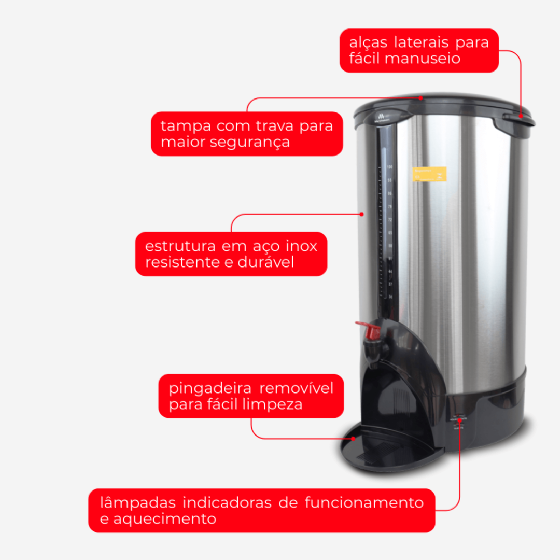 Cafeteira Elétrica Automática 15 Litros 220v Marchesoni
