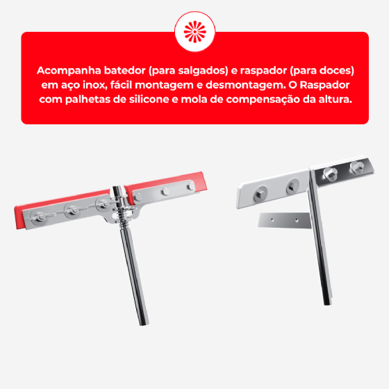 Misturador Industrial Gourmella Top CZ 10 Panela de Alumínio Bivolt G Paniz