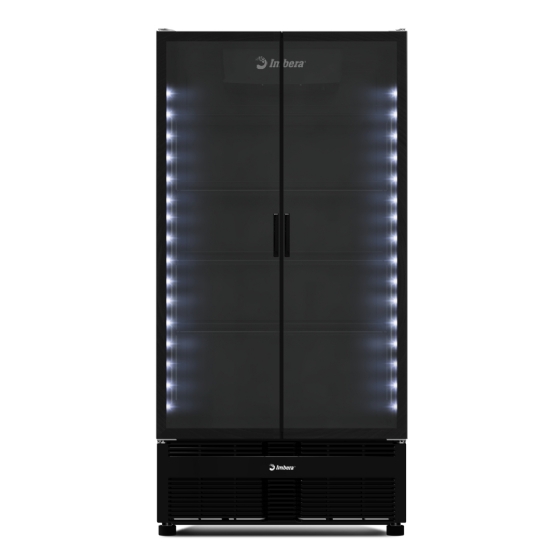 Refrigerador Vertical 2 Portas Dupla de Vidro 810L G326 Crystal Cooler Bivolt Inverter Imbera