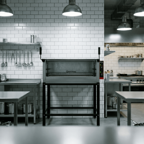 Forno Lastro Elétrico Pedra Refratária Simples FLE 950 PG 220v Inox Gastromaq