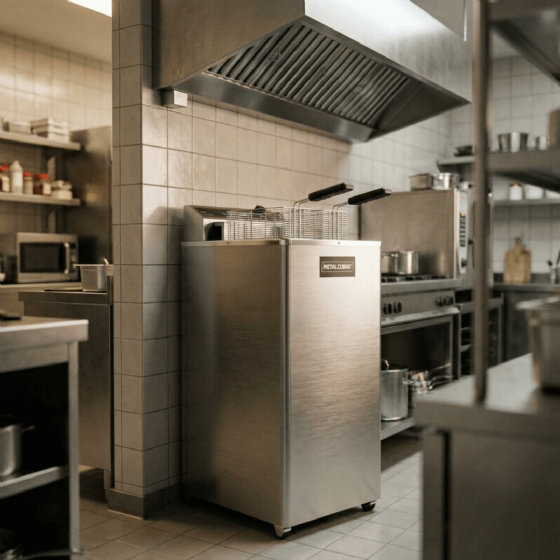 Fritadeira Elétrica Água e Óleo 18 Litros 5500 W GFAO 18 P 220v Metalcubas
