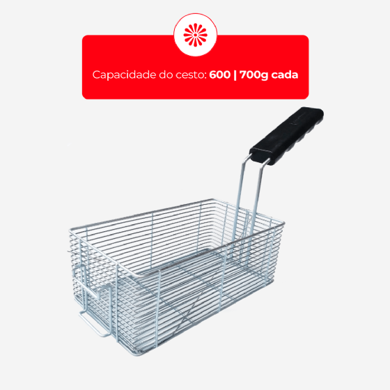 Fritadeira Elétrica Água e Óleo 18 Litros 5500 W GFAO 18 P 220v Metalcubas