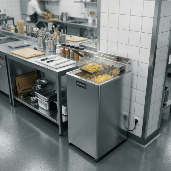 Fritadeira Elétrica Água e Óleo 30 Litros 8000 W GFAO 30 P 220v Metalcubas
