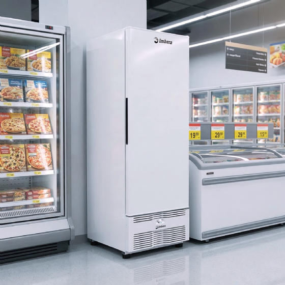 Freezer Vertical Tripla Ação 594 Litros Porta Sólida Branca EVZ21 MAX 220v Imbera
