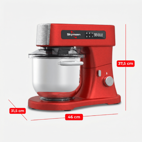 Batedeira Planetária 05 Litros BPS5 05 PRO 11 Velocidades Vermelha 220v Skymsen