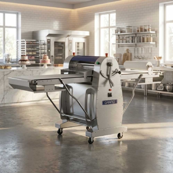 Cilindro Laminador De Massas Profissional Total Inox CLM600 220v Trifásico Grano