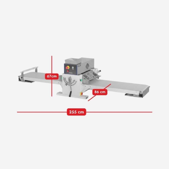 Cilindro Laminador de Massas Profissional Total Inox CLM400 220v Grano