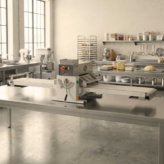 Cilindro Laminador de Massas Profissional Total Inox CLM400 220v Grano