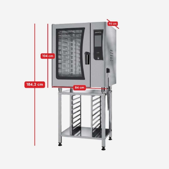 Forno Combinado Profissional com Cavalete CCS10 Trifásico 220V Grano