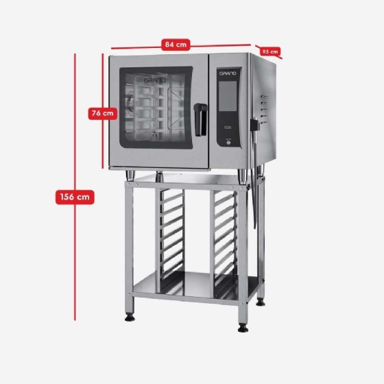 Forno Combinado Profissional com Cavalete CCS06 Trifásico 220V Grano