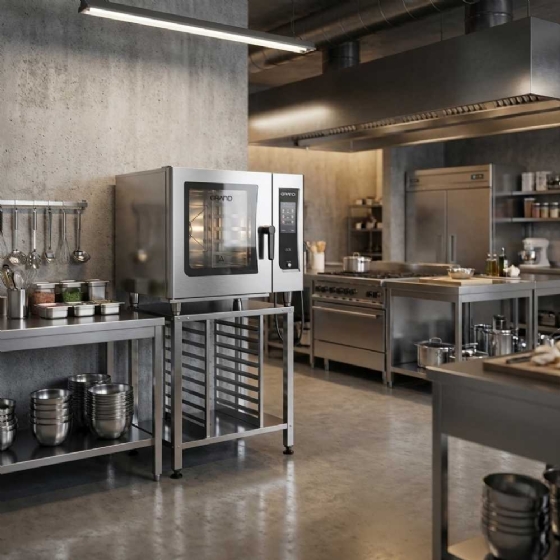 Forno Combinado Profissional com Cavalete CCS06 Trifásico 380V Grano